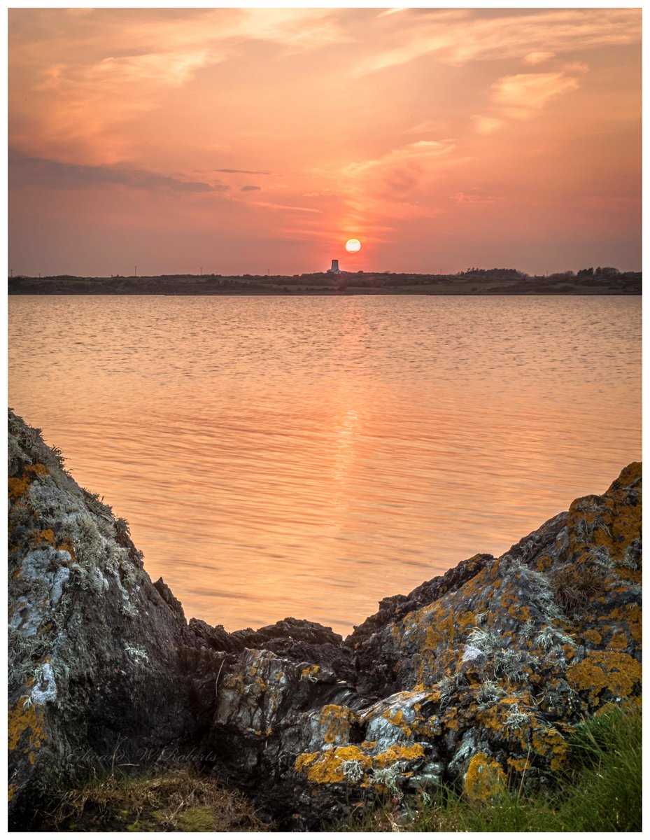 evening sunset, Four Mile Bridge, Anglesey, Wales (April 2019)